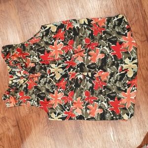 Floral satin top